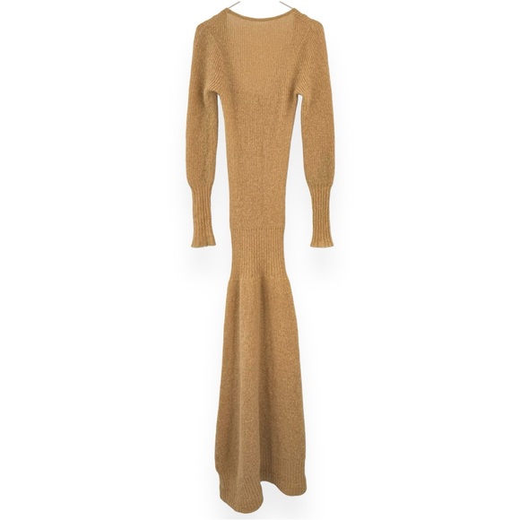 [sold] Jacquemus Beige La Robe Dao Mohair Blend Maxi Dress sz 34 - Picture 5 of 13